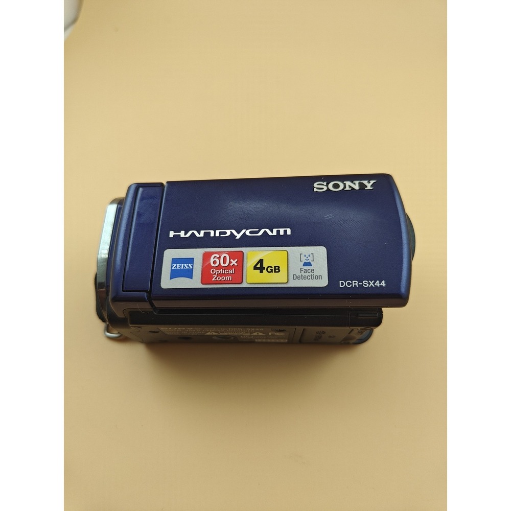 Sony Handycam DCR-SX44 Camcorder Parts No Battery Charger Untested AS IS purple
